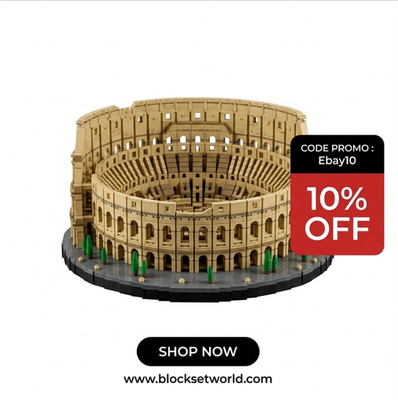 NEW Colosseum Building Set 10276   9036 PCS Complete Building Blocks Toy Set