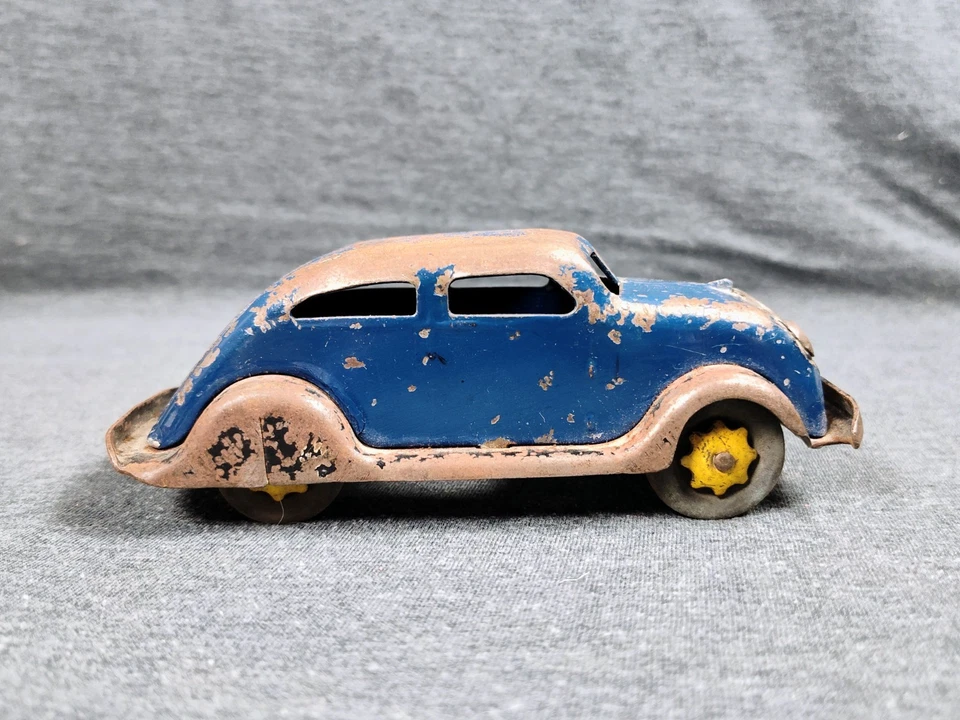 FLUXO DE AR VINTAGE INÍCIO DOS ANOS 1930 WYANDOTTE AÇO PRENSADO CHRYSLER - Imagem 2 de 4