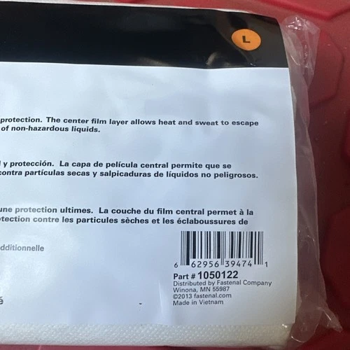 Body Guard Safety Gear Microporous Coveralls Zippered Size L Sealed image 2