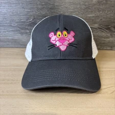 Pink Panther Hat Cap Snap Back Gray Trucker Mesh Embroidered Owens Corning Mens