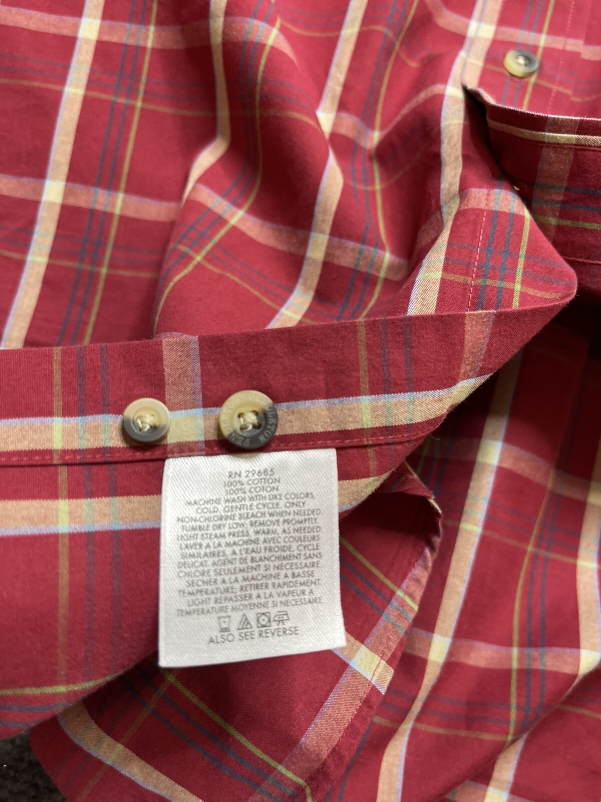 Pendleton Mens Button Long sleeve Shirt Multicolo… - image 4