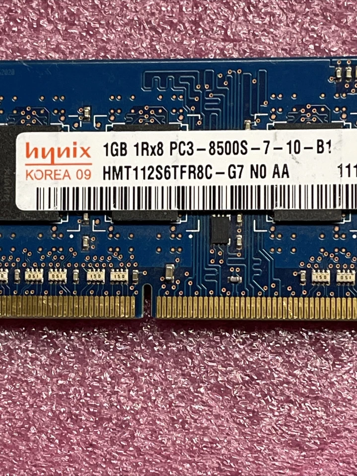 2GB 2x1GB HMT112S6AFR6C-G7N0 AA Hynix 1GB PC3-8500 DDR3-1066MHz non-ECC B1 - Image 2 of 4