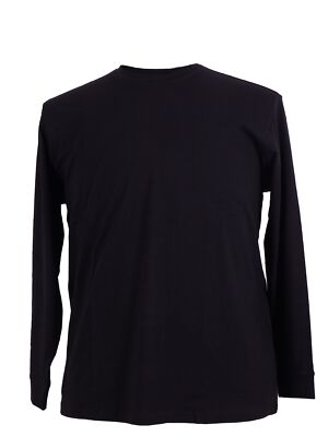 Rundhals Langarmshirt von Redfield, schwarz