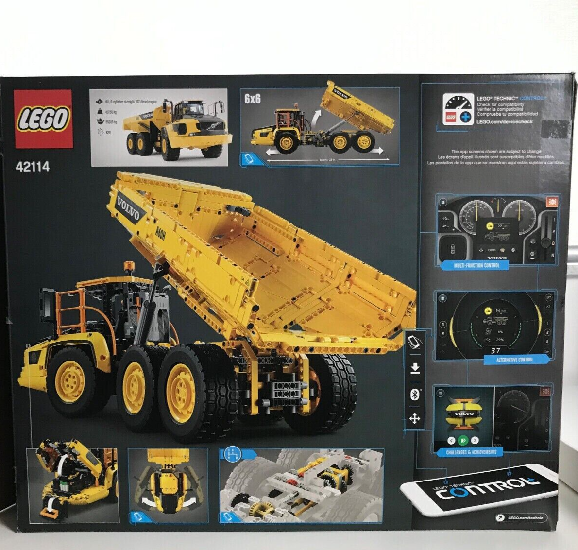LEGO TECHNIC: 6x6 Volvo Articulated Hauler (42114) Building Kit