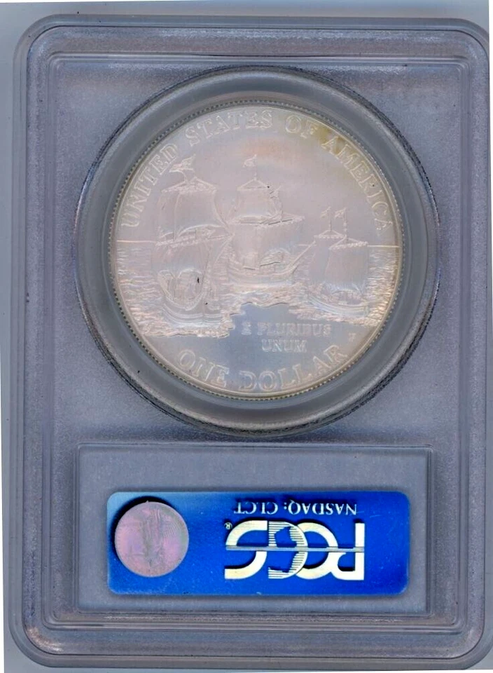 2007P JAMESTOWN COMMEMORATIVE $1 PCGS MS70 Cert. 14050500 - Image 2 of 2