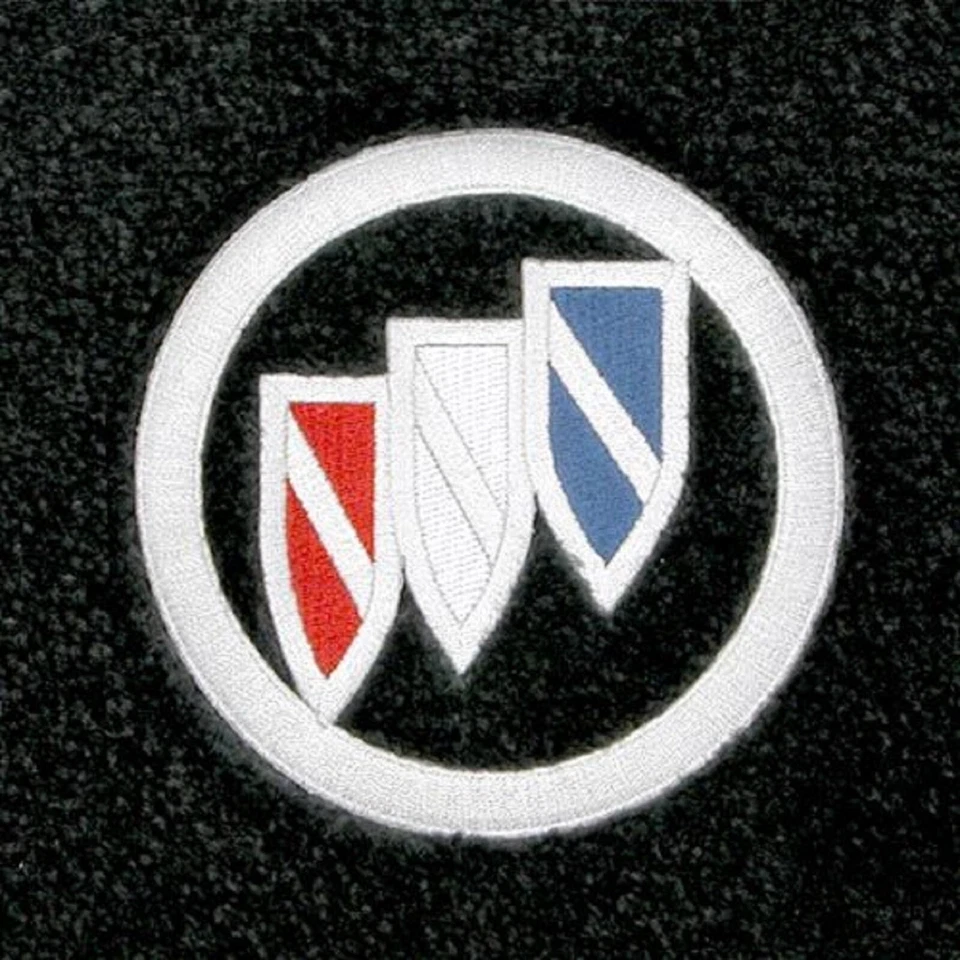 Lloyd Mats Velourtex Buick Century Tri-Shield Logo Front Floor Mats (1973-2005) Foto 3 de 4
