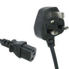 5m Long IEC Lead Power Cable PC Monitor TV C13 Cord  3 Pin UK Plug