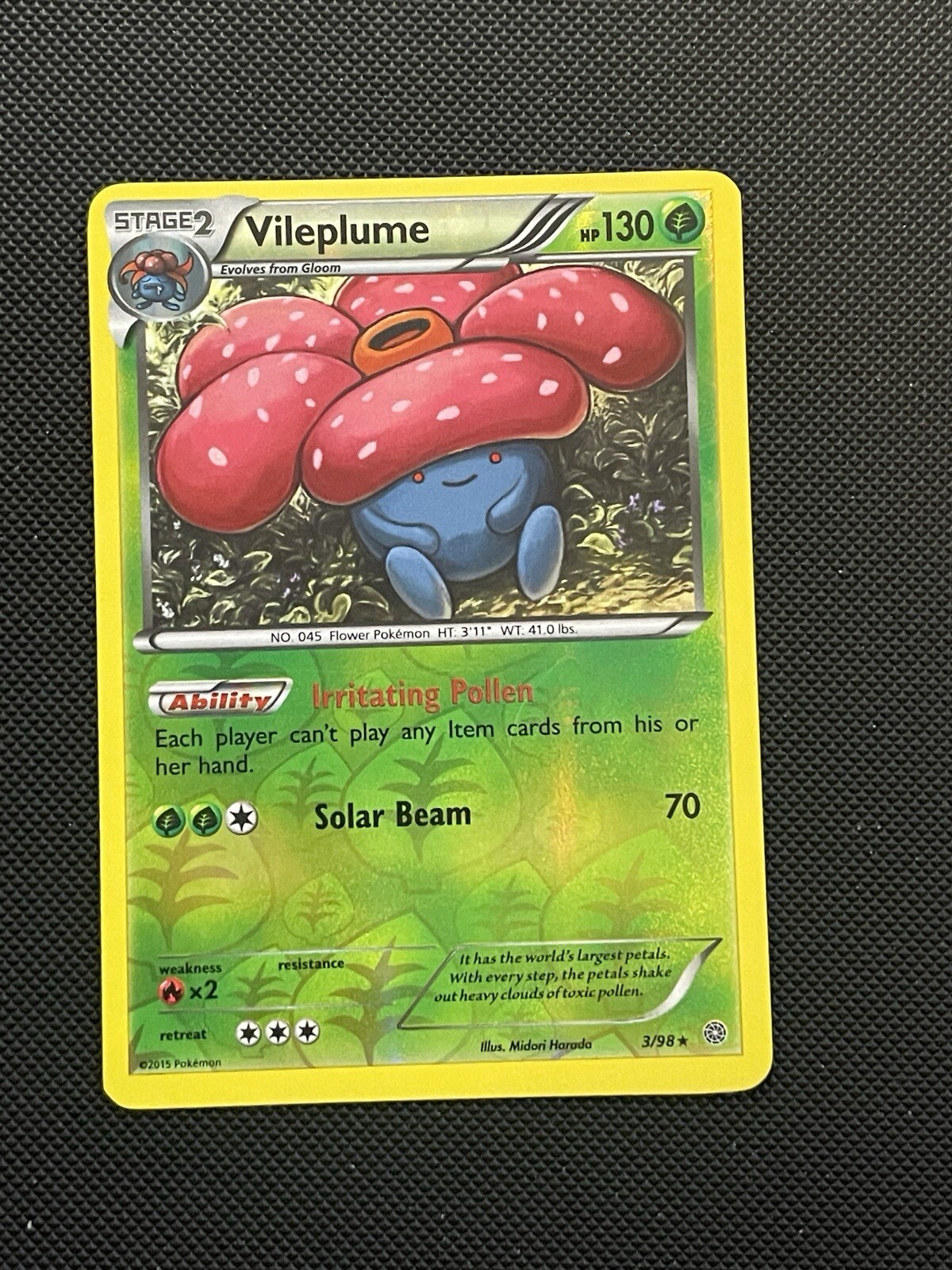 Vileplume 3/98 Reverse Holo XY Ancient Origins Pokemon TCG LP