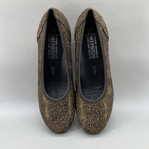 Mephisto Emilie Ballet Flats Women's Size 8 Brown Leather Comfort Slip On Shoes - Picture 5 of 8