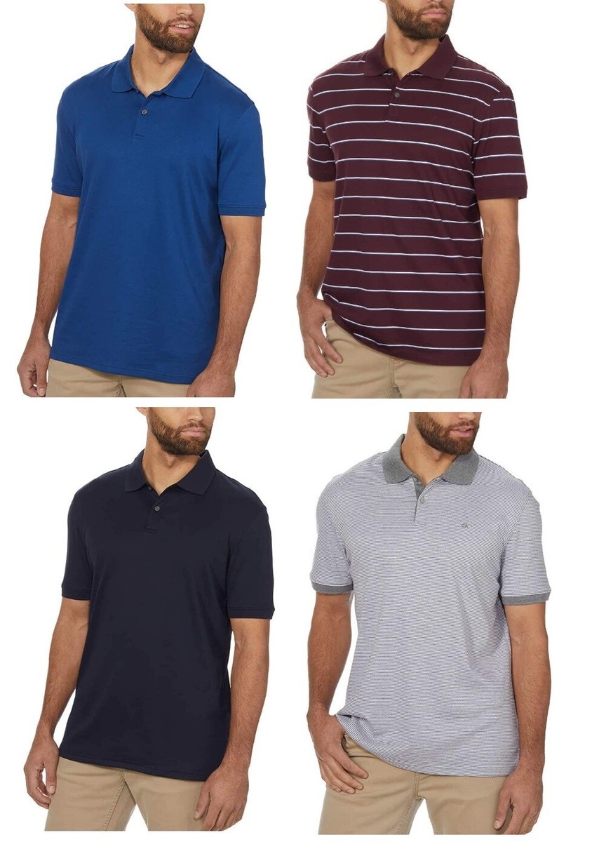 Calvin Klein Liquid Touch Mens Polo Shirt, Sizes/Colors, NWT
