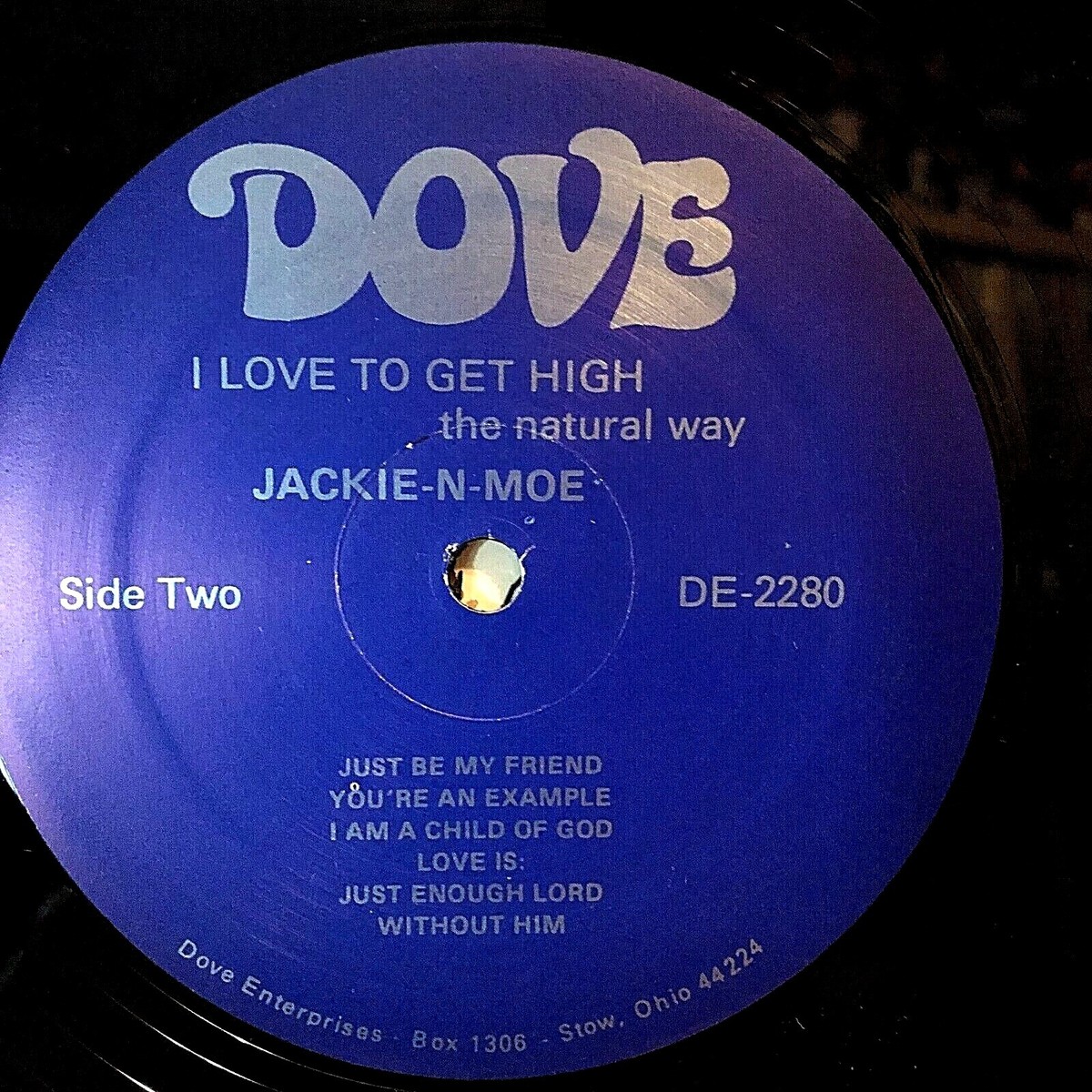 Jackie & Moe LP I Love To Get High (the natural way) w/inner