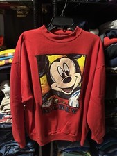 Vintage 90s Mickey Mouse Disney Graphic Crewneck Sweatshirt Size XL Walt Disney