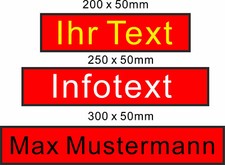 Aufnäher Wunschtext,Patch,gestiickt 20 x 4cm...
