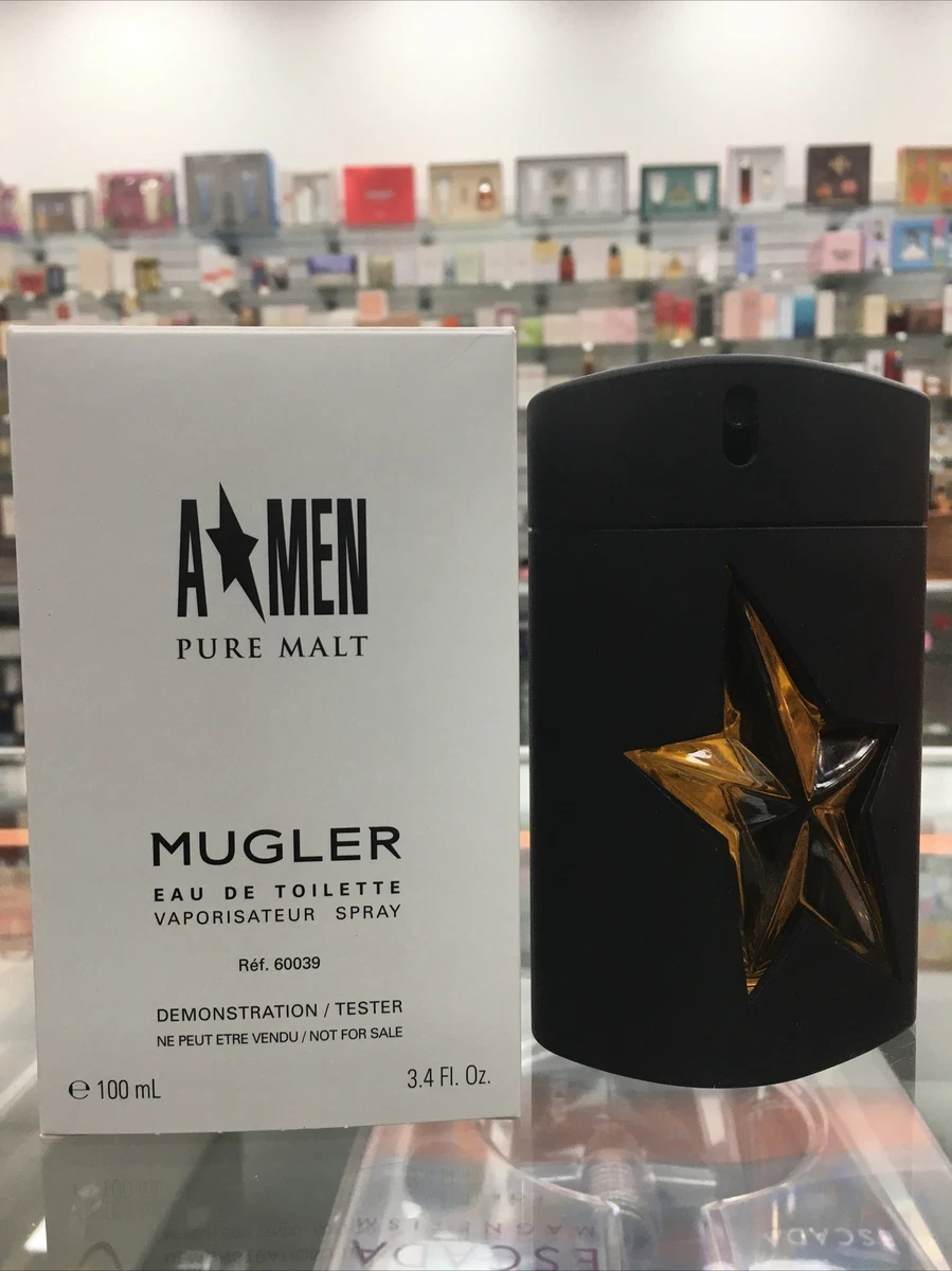 Thierry Mugler A * Men Pure MALT 100ml EDT 3.4 Oz Original New In Box Tester