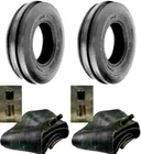 (2) New 6.00-16 600X16 6.00X16 Rib Imp DISC,WAGON Farm Tractor Tires w/Tubes