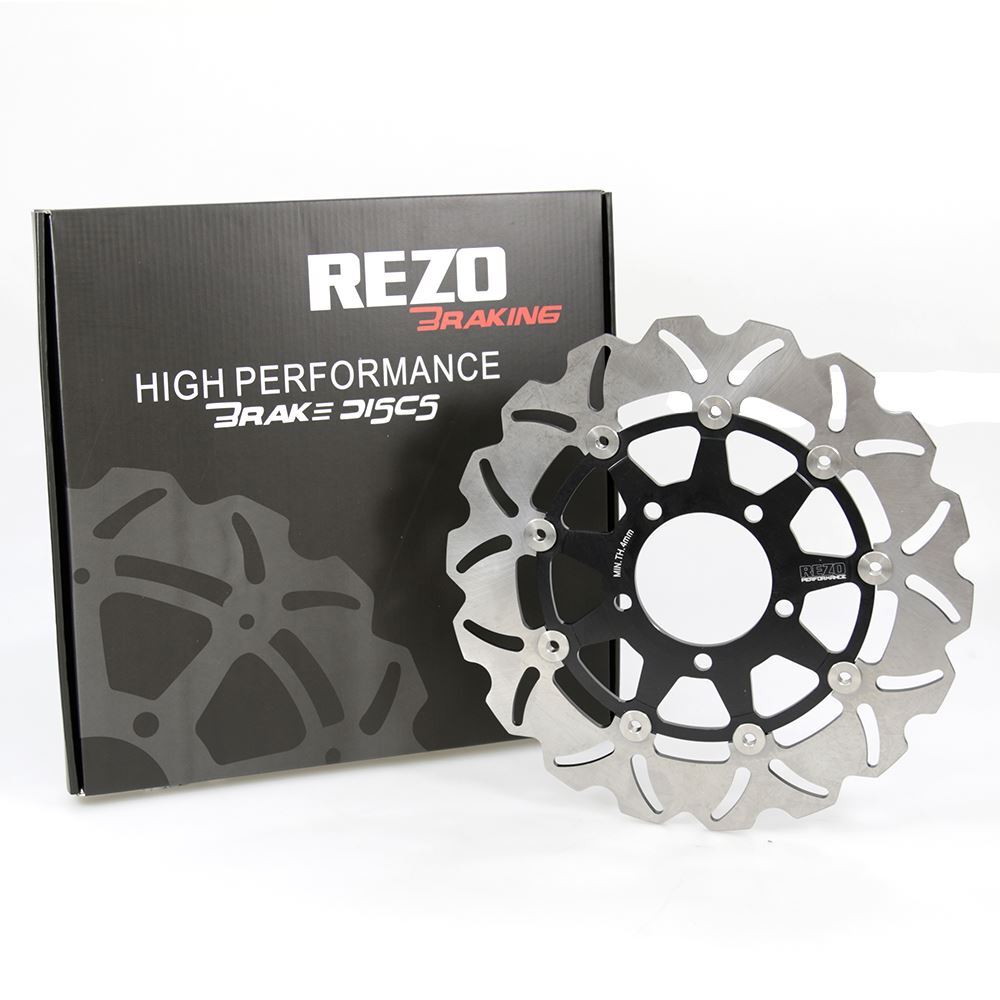 Rezo Wavy Front Brake Rotor Disc for Kawasaki ZX-6R Ninja 13-18