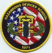 ATF HAZARDOUS DEVICES SCHOOL Huntsville ALABAMA BOMB SQUAD SCHOOL POLICE PATCH