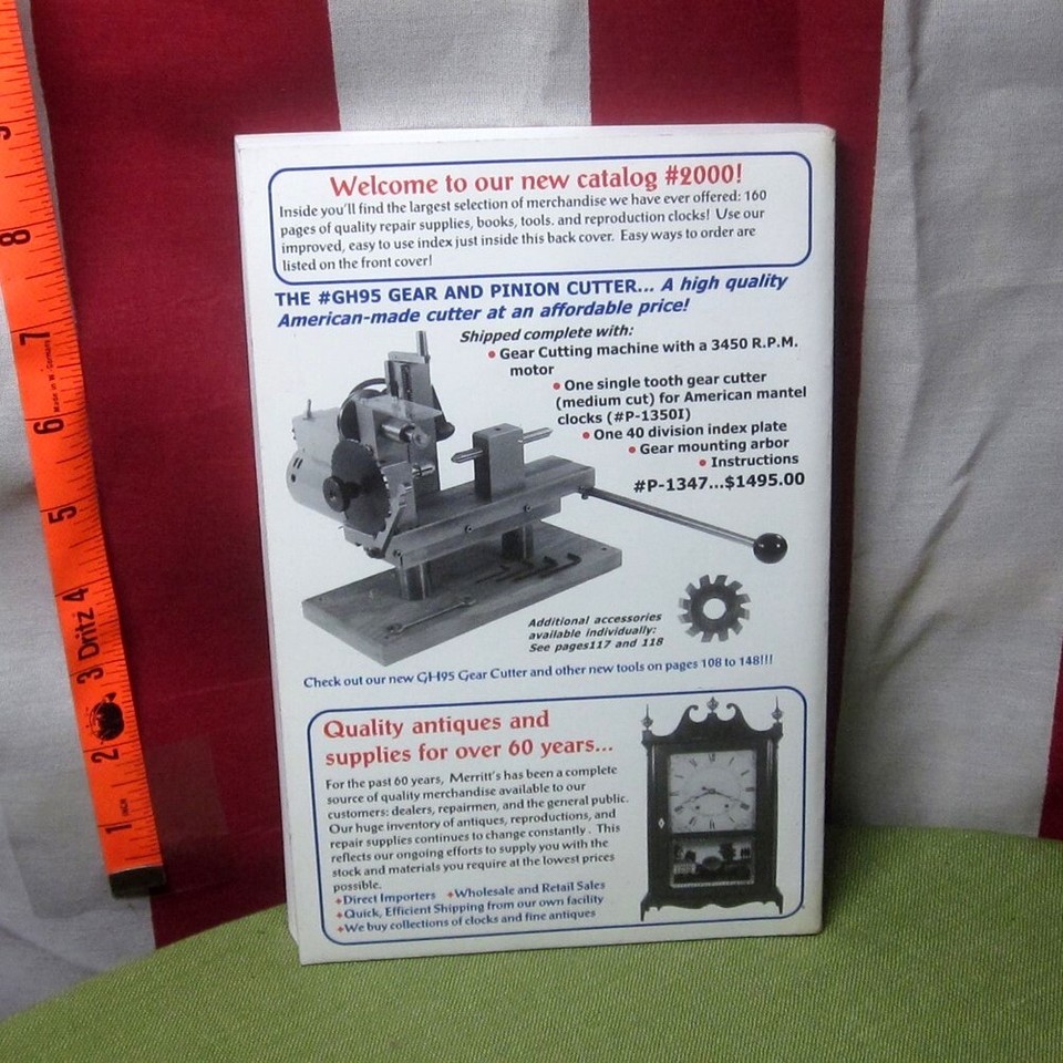 MERRITT'S Clock Repair Supplies catalog 2000 mechanical clockworks