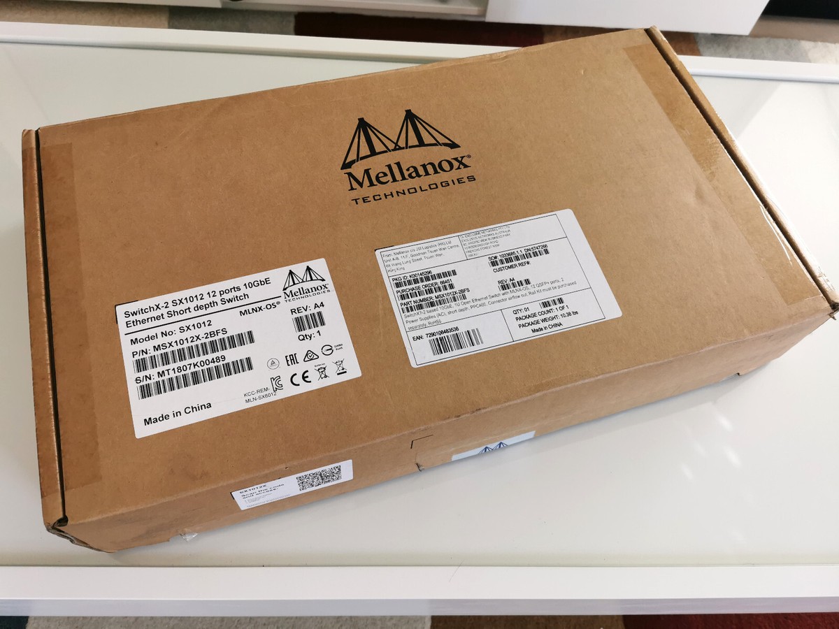 Mellanox SwitchX-2 SX1012 12 Port 10GbE Ethernet Half Width Layer