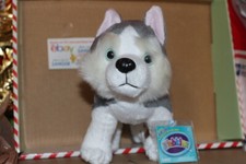 WEBKINZ SIBERIAN HUSKY-COMES WITH UNUSED/SEALED CODE/TAG-NICE GIFT