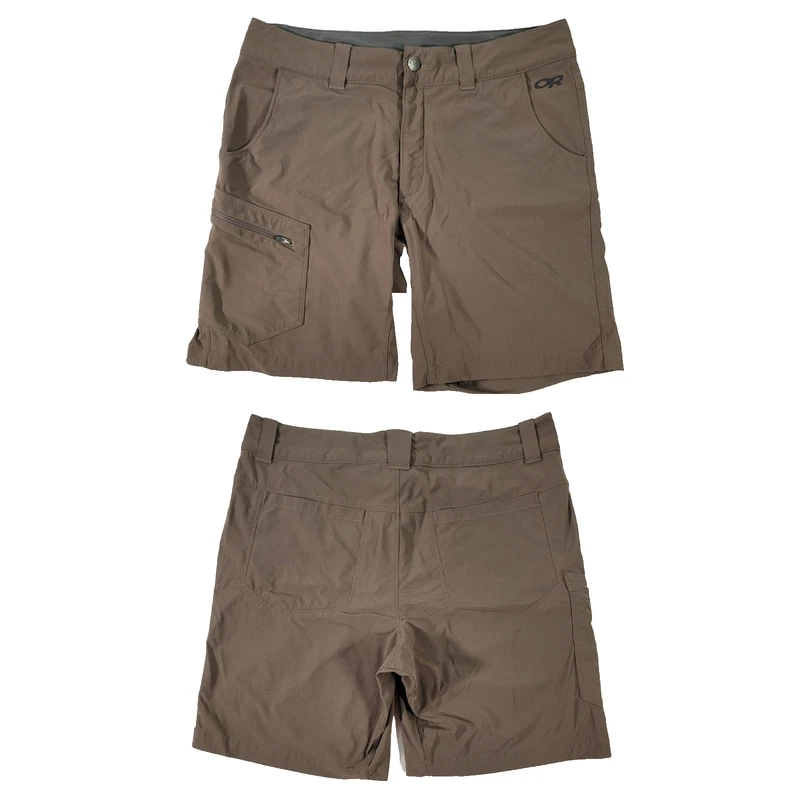 outdoor-research outdoors hiking sports drawstring logo shorts