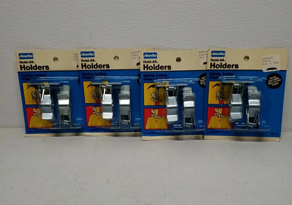 Portaherramientas y escobas AmerTac Hold-All - Paquete de 4 - Acción de resorte de alta resistencia... Foto 3 de 4