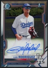 2021 Luis Rodriguez Bowman Chrome Prospect Autographs #CPA-LR Rookie