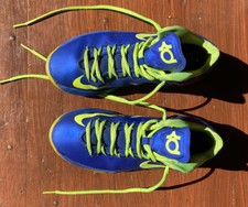 Nike Boys KD 5 555641-404 Blue And Green Basketball Shoes Sneakers Size 5.5Y