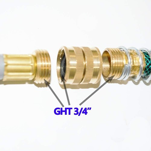 HQMPC Brass Garden Hose Connector Garden Hose Adapter 2 Pieces - 第 10/10 張圖片