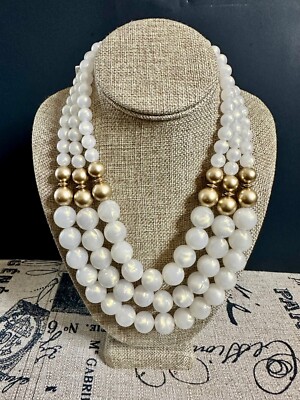 MONET STRAND PEARL GOLD NECKLACE, 18inch (extenders included for  length)