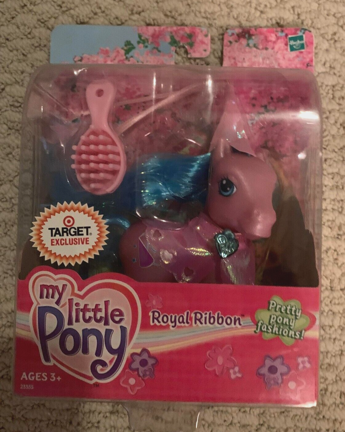 NASTRO ROYAL MY LITTLE PONY 2003 G3 con mantello e cappello *esclusivo bersaglio * NUOVO in scatola