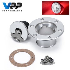 Fuel Filler Neck Up Gas Flush Mount Universal With 6hole Anodized Aluminum Fuel Filler Neck Up Gas Flush Mount Universal With 6hole Anodized Aluminum