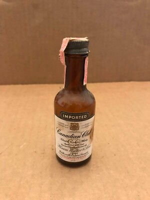 Vintage Canadian Club Whisky Empty Mini Bottle | eBay