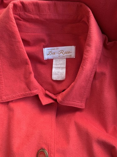 Ultra Suede Womens Bomber Jacket Size Large Vintage 70s Faux Suede Retro Bomber - Picture 7 of 8