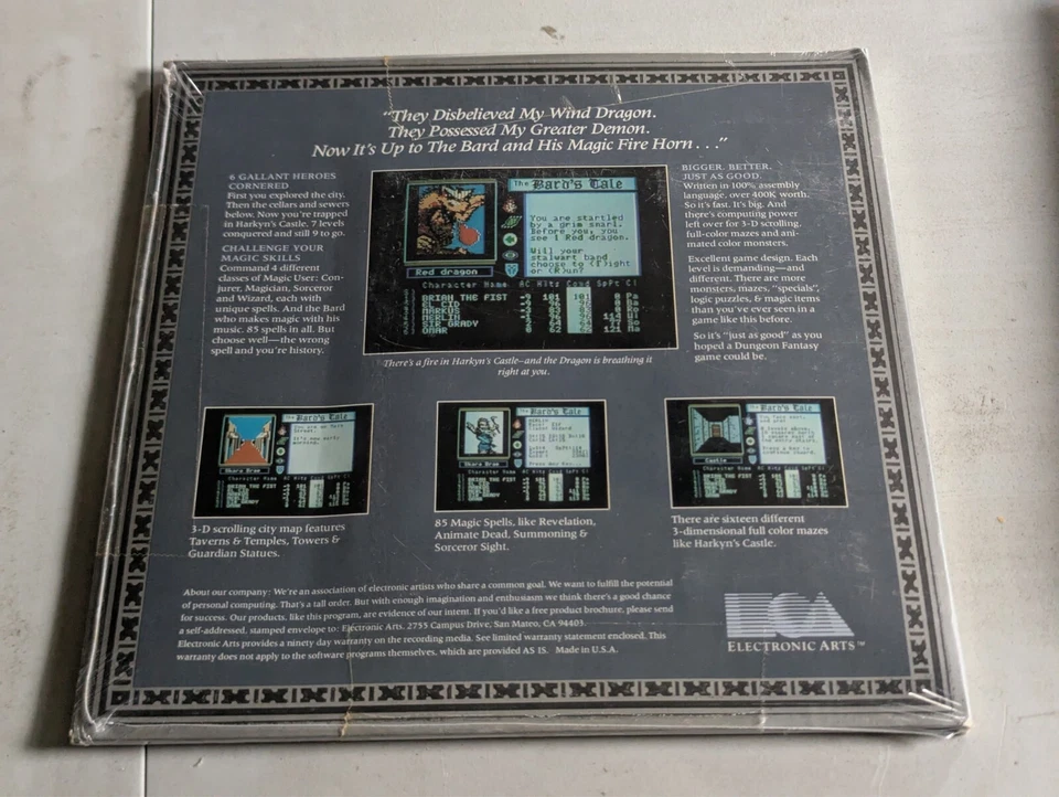 The Bard’s Tale Volume 1: Tales of the Unknown - Apple II - New and Sealed Game - Image 2 of 3