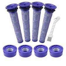 Dyson Vacuum Filters Replacement Set V10 SV12 Washable + Cleaning Brush