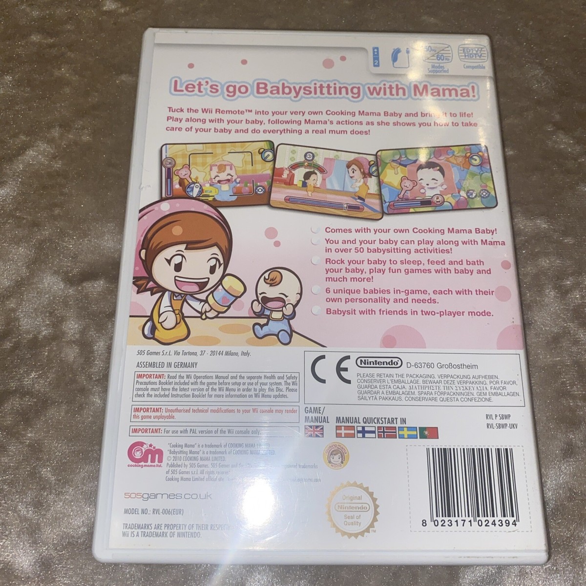Cooking Mama World Babysitting Mama (Nintendo Wii) PAL Complete