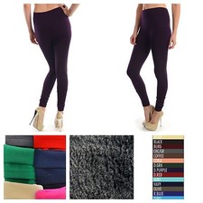 Women Warm Brushed Fleece Winter Leggings Seamless Stretch Thick Soft Cozy Pants