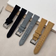 Suede Leather Watch Strap 18mm 20mm 22mm Quick Release Watchband Replacement