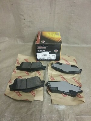 D1352 Disc Brake Pads Organic - Friction Master Elite 