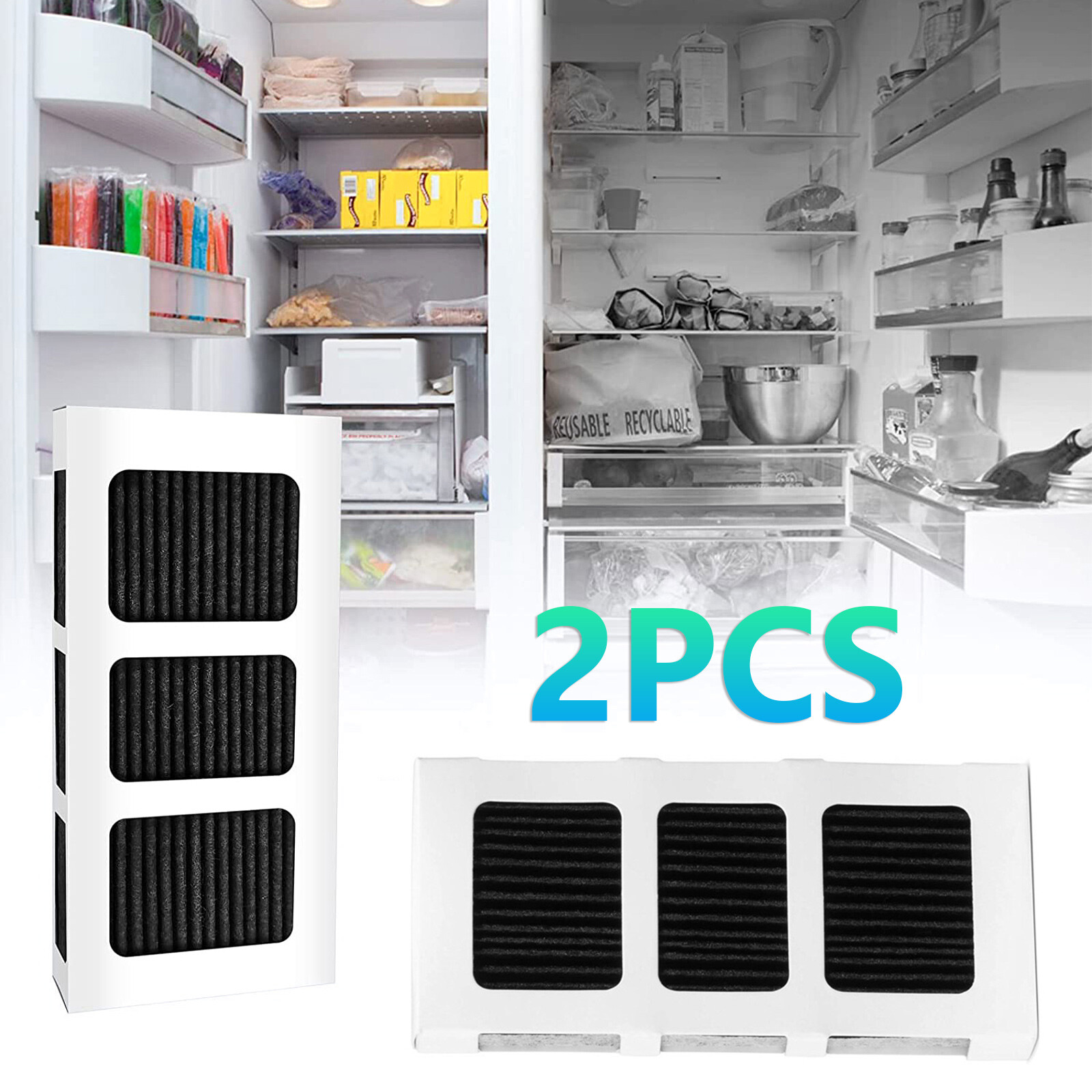 Refrigerator Air Filter Replacement For Frigidaire Paultra2 Pureair, 2 Units eBay