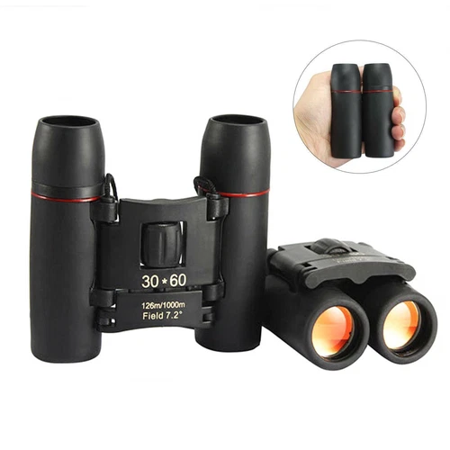 Binoculars 30x60 Compact Folding Mini Telescope Waterproof for Outdoor Birding - Picture 1 of 14