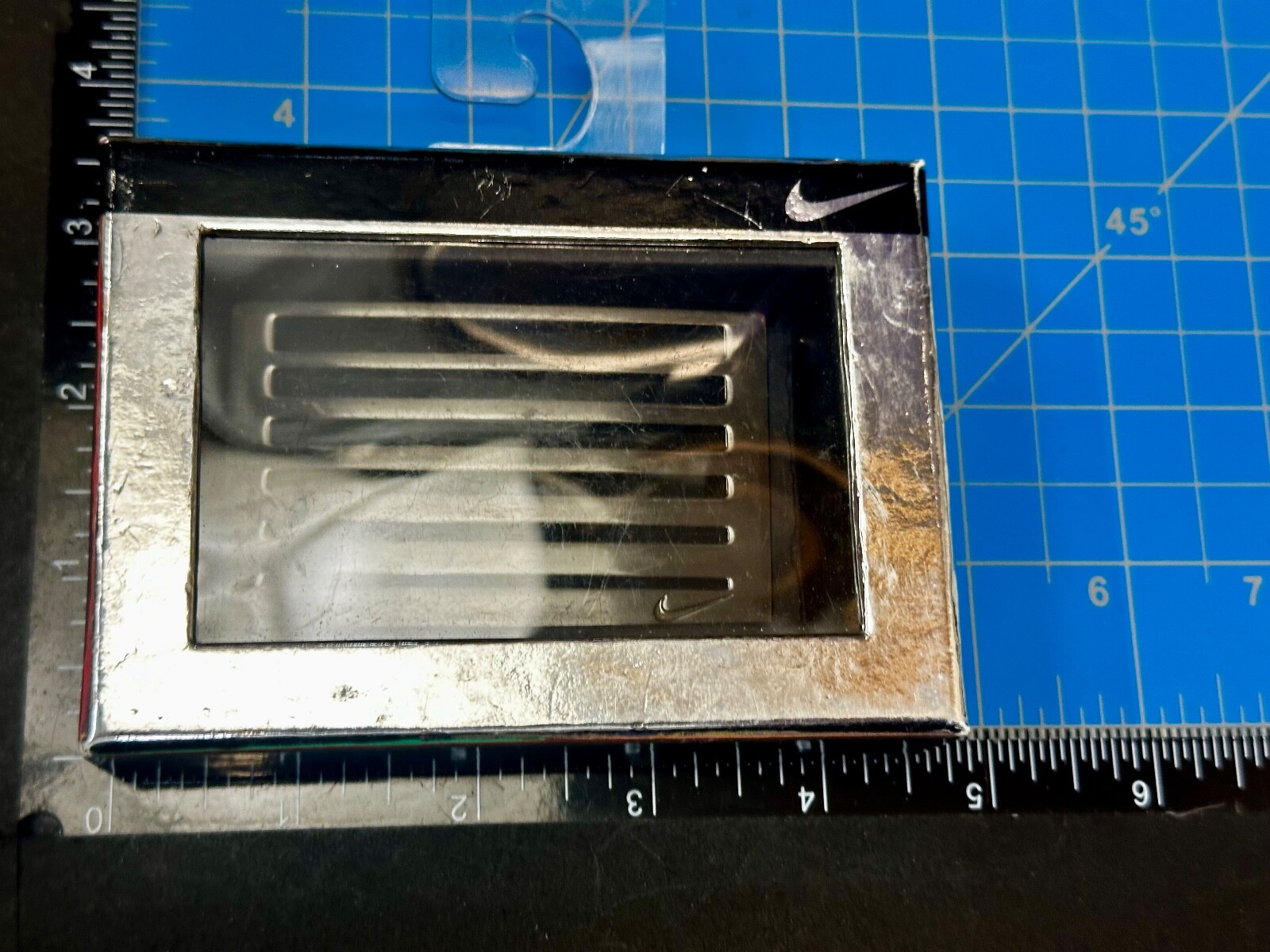 Nike Golf Rectangular Bar Pattern Metal Logo Silv… - image 17