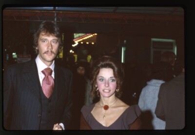 Andrew Prine Brenda Scott Candid 1970's Glamour Event Original 35mm Transparency