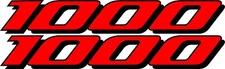 2 GSXR 1000 Decals Stickers Emblem Decal Street Bike Red graphics Stickers