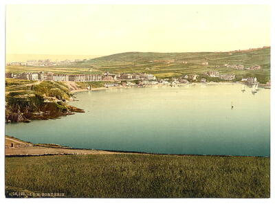 Port Erin view from Bradda Head Isle of Man c1900 OLD PHOTO