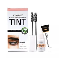ICONSIGN Eyelash & Eyebrow Dye Tint, Black
