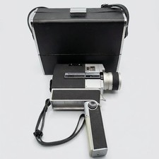 Sankyo Super CM 400 Vintage Super 8 Movie Camera w/Hard Case - Battery Corrosion