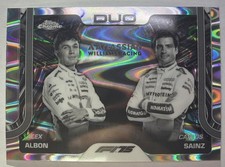 2025 Topps Chrome F1 Duos Carlos Sainz Alex Albon #172  RayWave Refractor