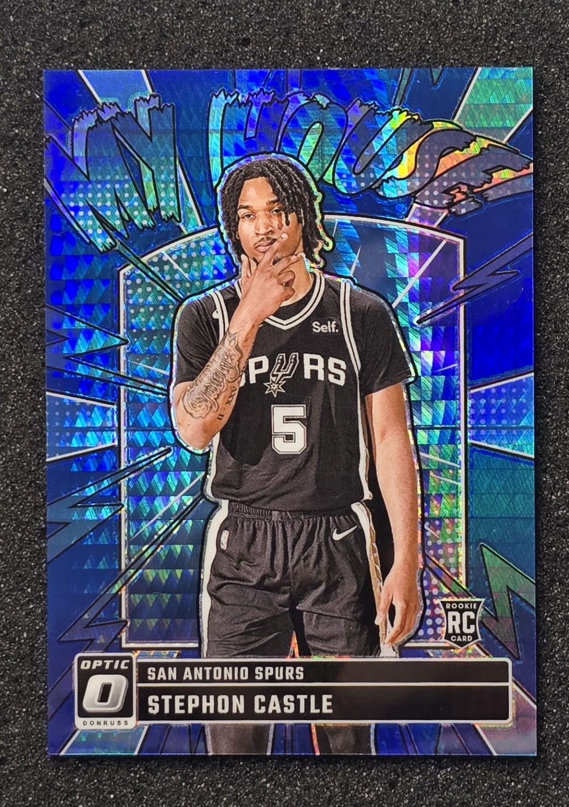 2024 Donruss Optic Stephon Castle My House #16 Blue Hyper Prizm /175 Rookie RC 